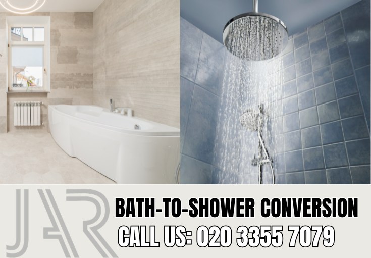 Bath to Shower Conversion by Richmond Bathroom Fitters